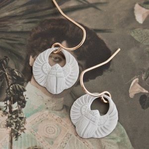 Erica Weiner Winged Scarab Earrings